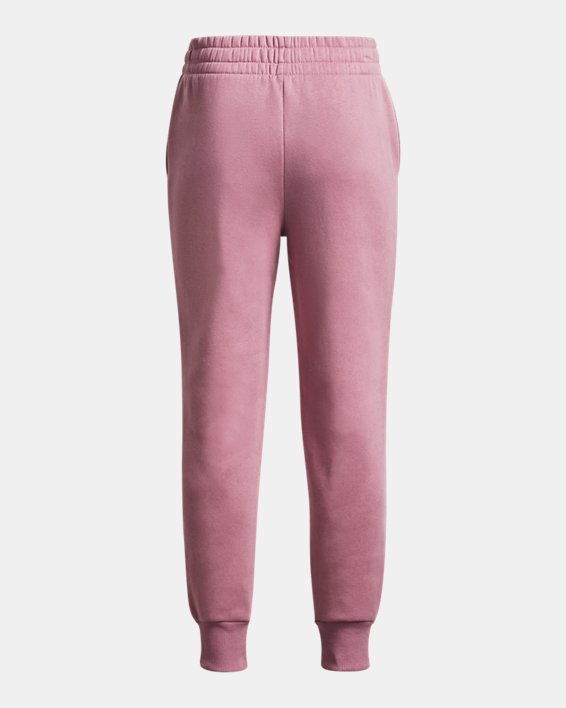 Pantalones de entrenamiento UA Rival Fleece para niña, Pink, pdpMainDesktop image number 1